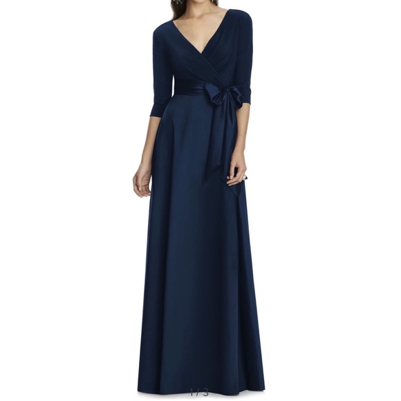 ALFRED SUNG Dresses & Skirts - Alfred Sung Jersey & Mikado A Line D736 Dress 7865